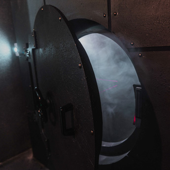 A vault door - Lisbon Game Over Escape Rooms